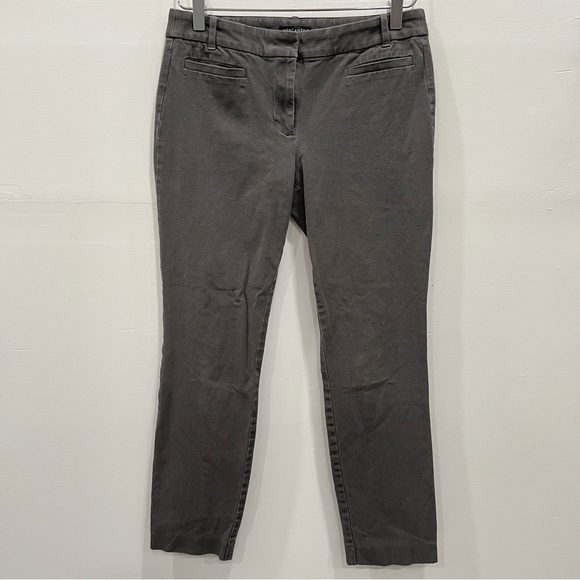 J. Crew Lexie Pants Stretch Cotton Grey Size 6 Regular - Picture 2 of 11